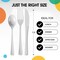 Exquisite Polished Plastic Silverware – 150 Pcs Heavy Duty Cutlery Set – 50 Each of Forks, Knives & Spoons – Disposable Utensil Set for Parties, Events & Catering – Flatware Set by Party Solids